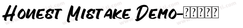Honest Mistake Demo字体转换